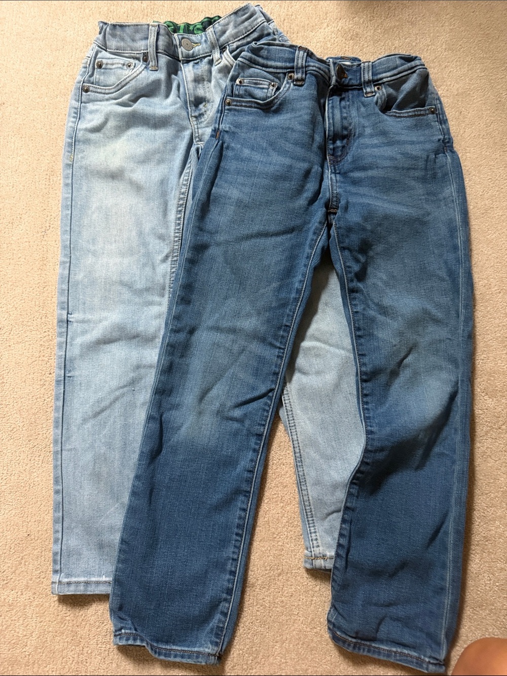 Slim Straight Jeans in Light and Medium Blue bundle